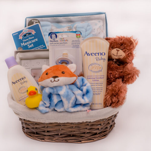 Deluxe Baby Boy Basket