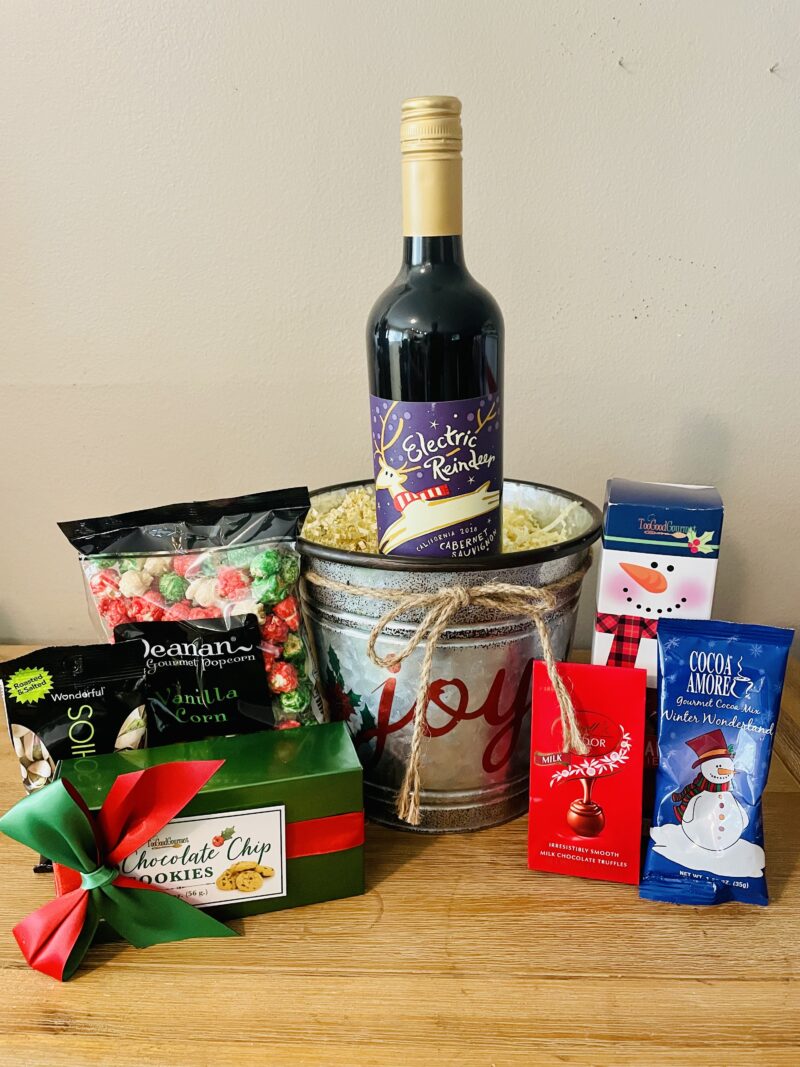 Holiday Wine Pail (red)