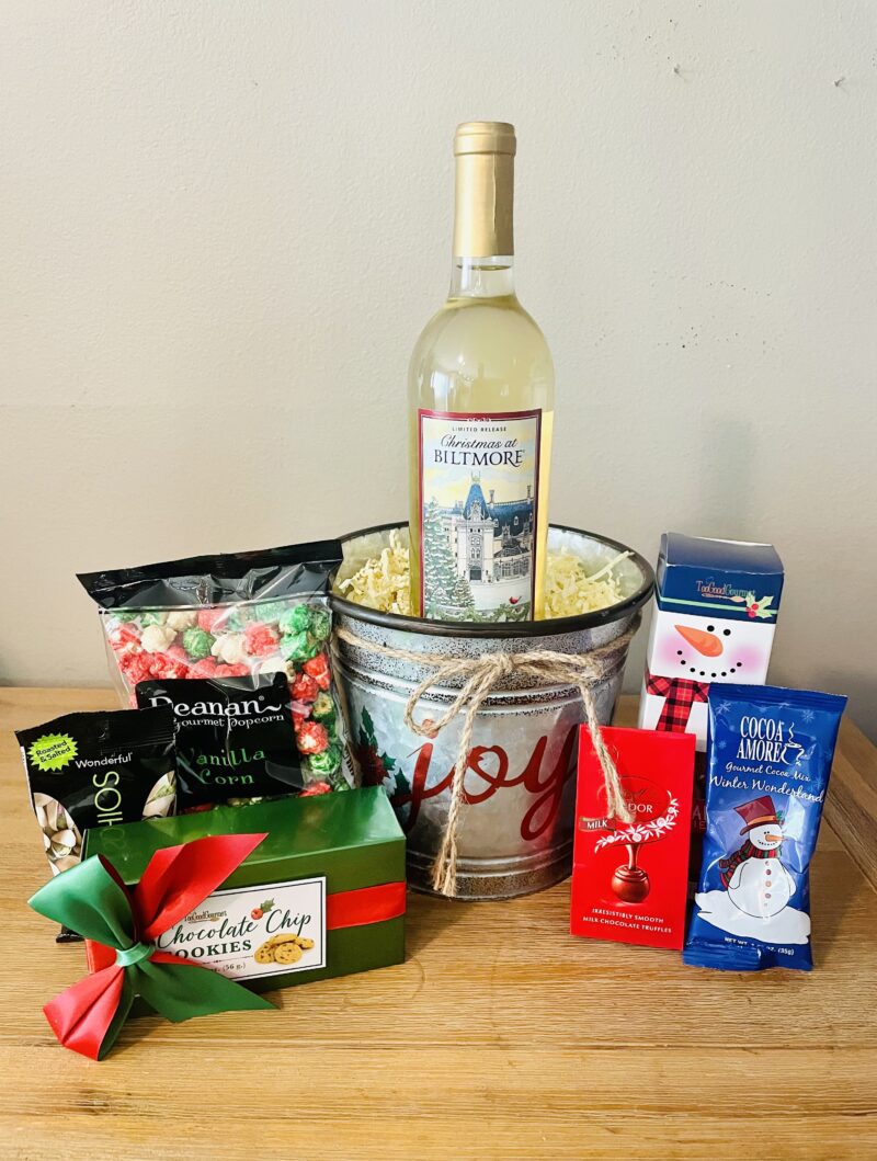 Holiday Wine Pail (white)